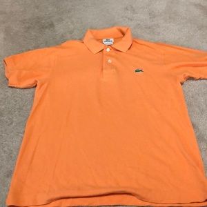 Lacoste orange polo